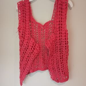 Crochet Pink Tank Top